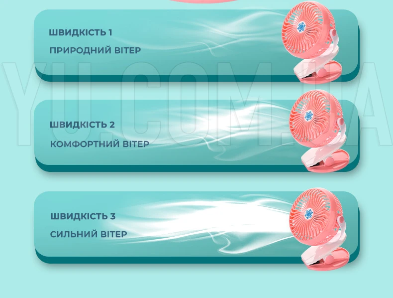 Портативний настільний міні вентилятор на прищіпці Mini Fan WX 6503 Портативний настільний міні вентилятор на прищіпці Mini Fan WX 6503